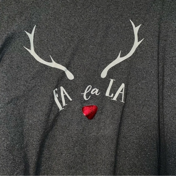 BearPaw 2-Piece Fa La La Pajama Set with Green Fleece Pants Size 2X - Picture 4 of 9